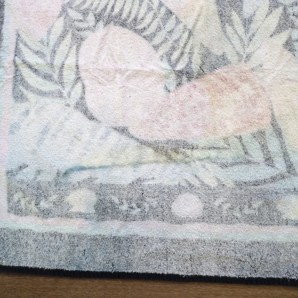 Vtg 90s Bright Seashell Beach Towel Terri-Tori‎ Andrea S Ocean Tropical Brazil